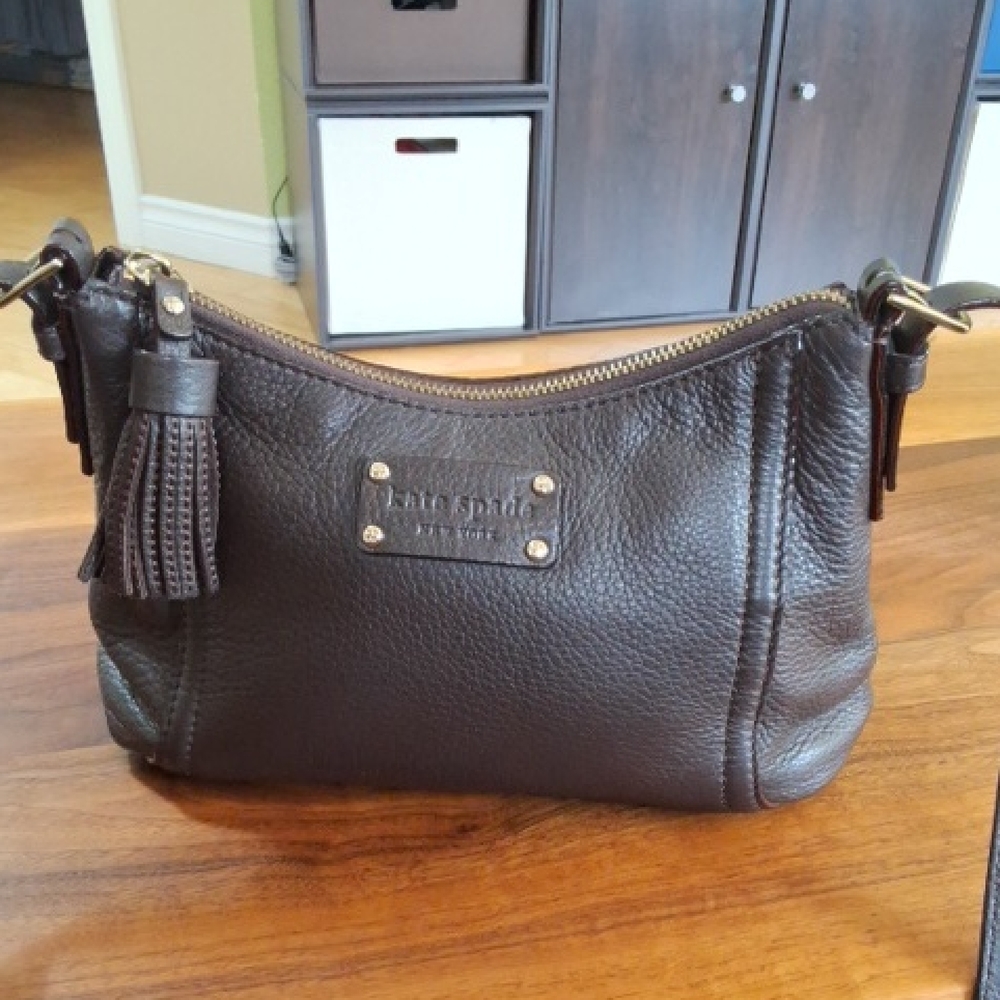 Kate Spade Dark Brown Leather Shoulder Bag
